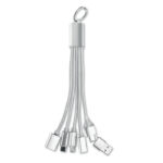 3in1 Ladekabel Silber als Werbeartikel mit Logodruck