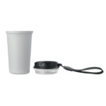 Becher recy. Edelstahl 400ml – Rückansicht