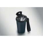 Becher recy. Edelstahl 400ml Blau, Rückansicht