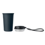 Becher recy. Edelstahl 400ml – mit markiertem Druckbereich für Ihr Logo