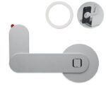 Magnetischer Smartphone-Halter Silber als Werbeartikel mit Logodruck