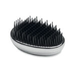 Anti-Tangle-Haarbürste Silber, Rückansicht
