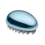 Anti-Tangle-Haarbürste Blau als Werbeartikel mit Logodruck