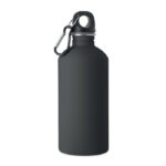 Einwandige Trinkflasche 500ml Schwarz als Werbeartikel mit Logodruck