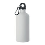 Einwandige Trinkflasche 500ml Weiß als Werbeartikel mit Logodruck