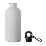 Einwandige Trinkflasche 500ml Weiß, Rückansicht