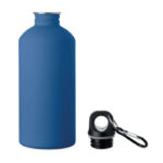 Einwandige Trinkflasche 500ml Blau, Rückansicht