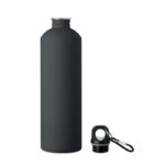 Einwandige Trinkflasche 750 ml Schwarz, Rückansicht