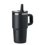 Doppelwandiger Trinkbecher 500ml Schwarz als Werbeartikel mit Logodruck