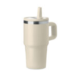 Doppelwandiger Trinkbecher 500ml Braun als Werbeartikel mit Logodruck