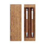 Schreibgeräte-Set Akazienholz, Rückansicht