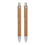 Schreibgeräte-Set Akazienholz – Seitenansicht