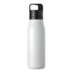 Doppelwandige Flasche 500ml Weiß, geöffnet dargestellt