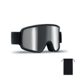 Skibrille UV400 Silber als Werbeartikel mit Logodruck
