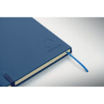 DIN A5 Notizbuch mit Kuli Blau, Detailaufnahme des Materials