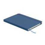 DIN A5 Notizbuch mit Kuli Blau von oben