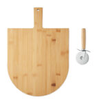 Pizza-Set Bambus – Seitenansicht