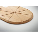 Pizza-Set Bambus von oben