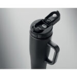 Doppelwandiger Becher 900ml Schwarz von oben