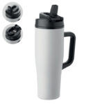 Doppelwandiger Becher 900ml Weiß als Werbeartikel mit Logodruck