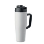 Doppelwandiger Becher 900ml Weiß, Rückansicht