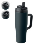 Doppelwandiger Becher 900ml Blau als Werbeartikel mit Logodruck