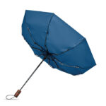 21" Automatik Regenschirm Blau von oben