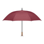 27" Regenschirm Holzgriff Rot als Werbeartikel mit Logodruck