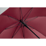 27" Regenschirm Holzgriff Rot von oben