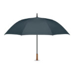 27" Regenschirm Holzgriff Blau als Werbeartikel mit Logodruck