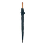 27" Regenschirm Holzgriff Blau, Rückansicht