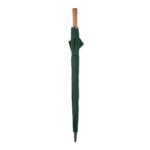 27" Regenschirm Holzgriff Gruen, Rückansicht