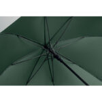 27" Regenschirm Holzgriff Gruen von oben