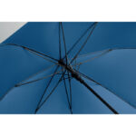 27" Regenschirm Holzgriff Blau von oben