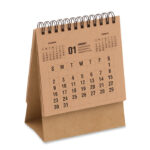 4-Jahres-Tischkalender, Rückansicht