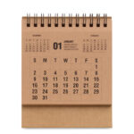 4-Jahres-Tischkalender – Rückansicht