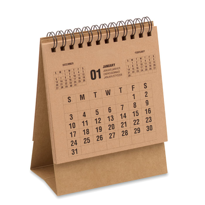 4-Jahres-Tischkalender 4-Jahres-Tischkalender als Werbeartikel mit Logodruck