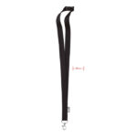 Lanyard RPET 20mm Schwarz als Werbeartikel mit Logodruck