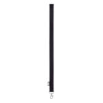Lanyard RPET 20mm Schwarz, geöffnet dargestellt