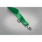 Lanyard RPET 20mm Gruen, Detailaufnahme des Materials