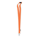 Lanyard RPET 20mm Orange als Werbeartikel mit Logodruck