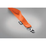 Lanyard RPET 20mm Orange, Detailaufnahme des Materials