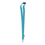 Lanyard RPET 20mm Blau als Werbeartikel mit Logodruck