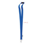 Lanyard RPET 20mm Blau als Werbeartikel mit Logodruck