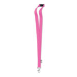 Lanyard RPET 20mm Rosa als Werbeartikel mit Logodruck