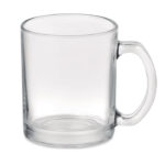 Kaffeebecher aus Glas 300 ml als Werbeartikel mit Logodruck