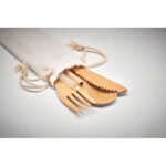 Besteck-Set Bambus, Detailaufnahme des Materials