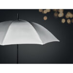 Reflektierender Regenschirm, Detailaufnahme des Materials