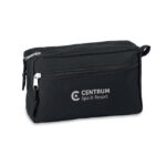 Kosmetiktasche 600D RPET mit markiertem Druckbereich für Ihr Logo