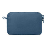 Hanf Kosmetiktasche 200g/m² Blau, Rückansicht